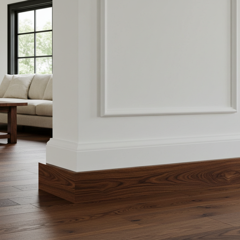 Walnut Baseboard Moulding – Beam & Baron