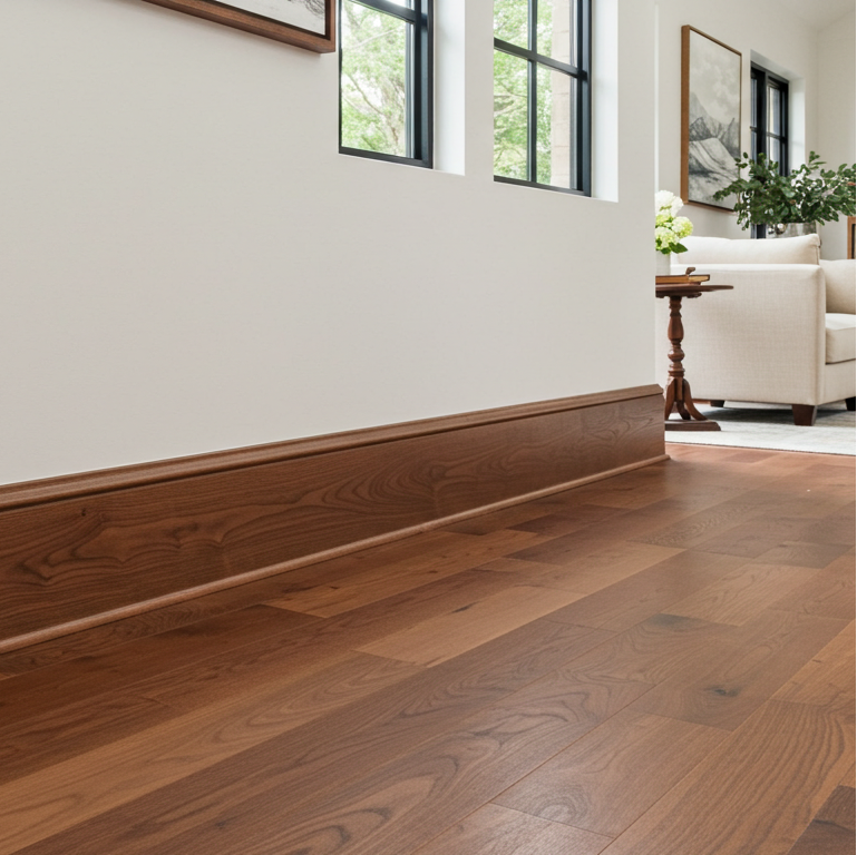 Walnut Baseboard Moulding