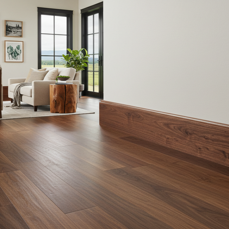 Walnut Baseboard Moulding