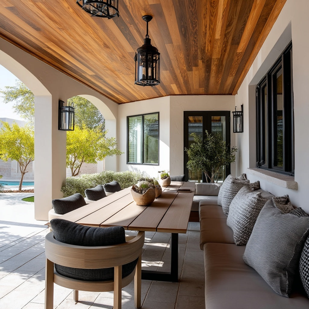 Thermally Modified Oak Ceiling Paneling