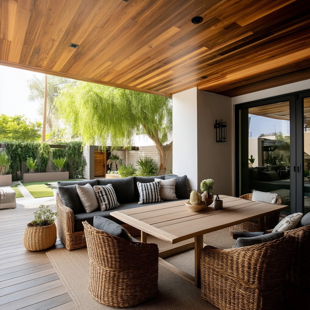 Thermally Modified Oak Ceiling Paneling