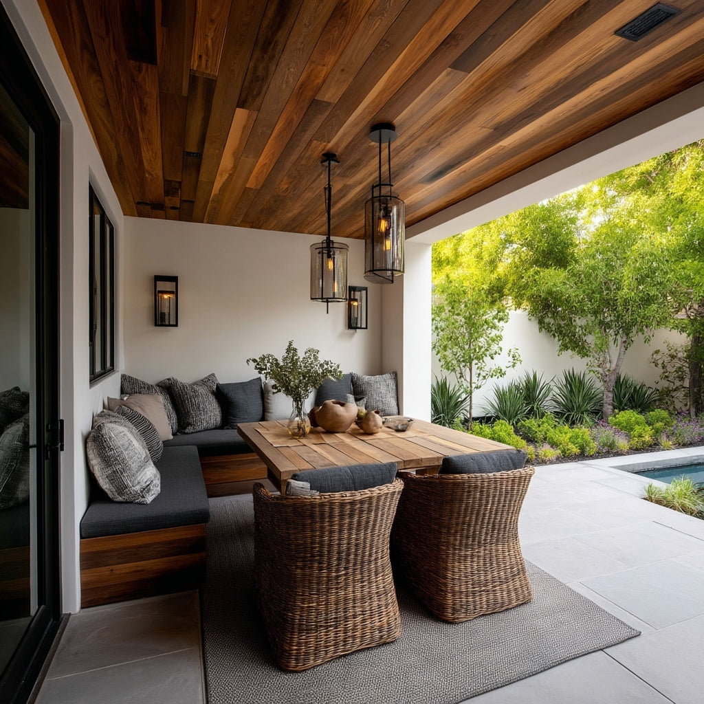 Thermally Modified Oak Ceiling Paneling