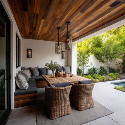 Thermally Modified Oak Ceiling Paneling